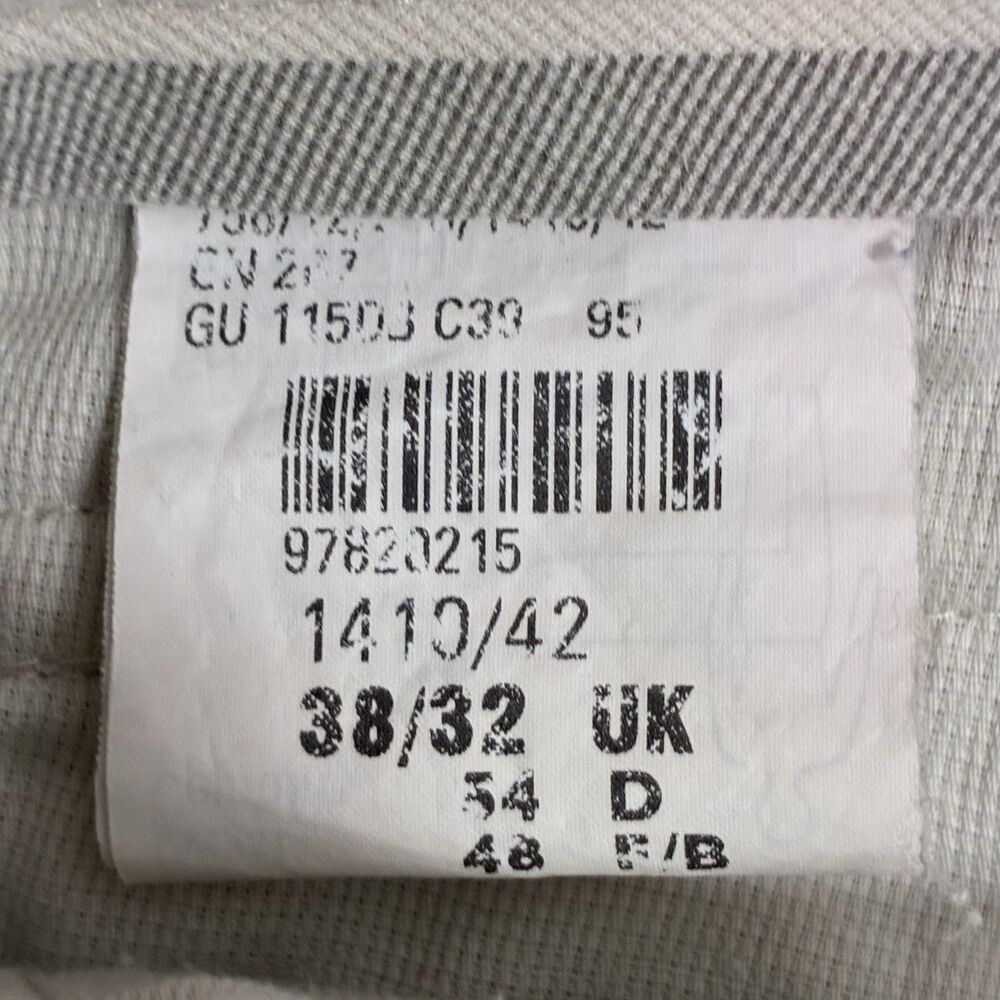 Meyer Comfort Stretch Chino Pants Men’s 38x32 Beige Khaki Non Iron Trousers - Picture 5 of 10